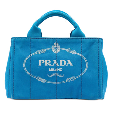 Prada Small Canvas Canapa Logo Tote Pre-