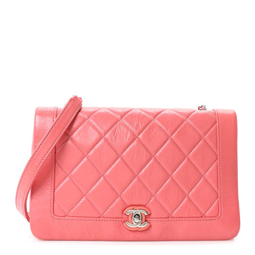 Chanel Crumpled Calfskin Quilted Bi