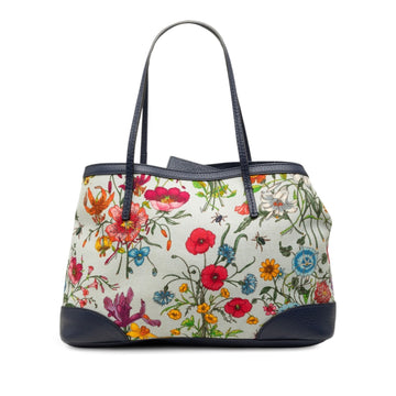 Gucci Medium Canvas Flora Tote Pre-Loved