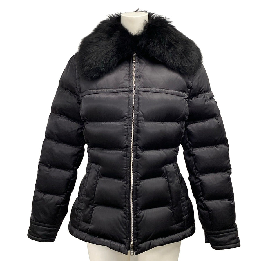 Prada Black Nylon White Goose Down And