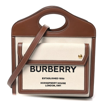 Burberry Canvas Smooth Calfskin Two Tone