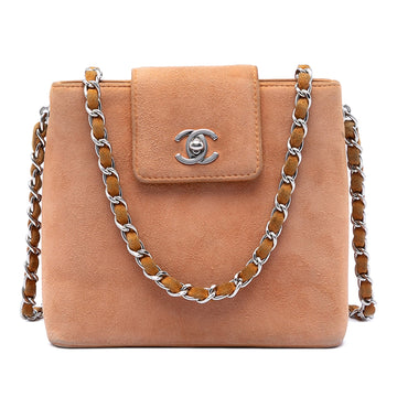 Chanel Cc Suede Crossbody Pre-Loved Bag