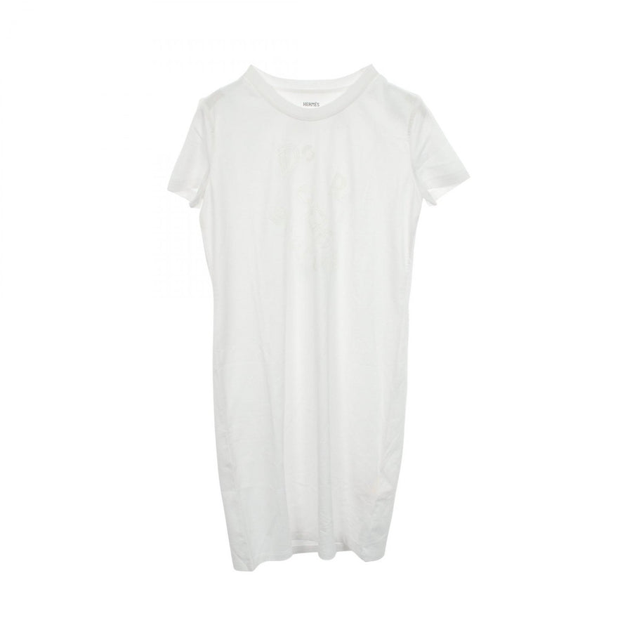 Hermes Do Re Boucles Short-Sleeved Dress