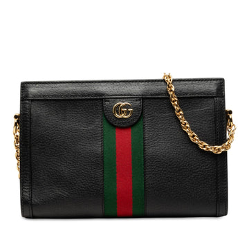 Gucci Small Calfskin Web Ophidia Chain