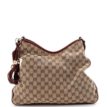 Gucci Marrakech Hobo Gg Canvas Medium