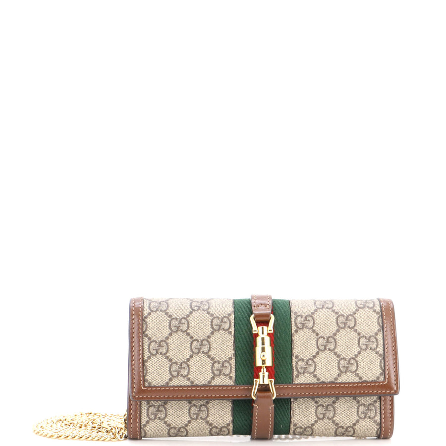 Gucci Jackie Continental Chain Wallet Gg