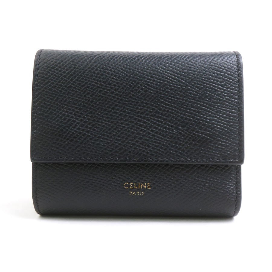 Celine Small Trifold Wallet Black