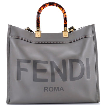 Fendi Sunshine Shopper Tote Leather