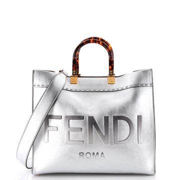 Fendi Sunshine Shopper Tote Leather