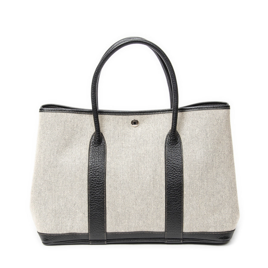Hermes Garden Party Tote Toile And