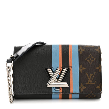Louis Vuitton Stripe Twist Chain Wallet