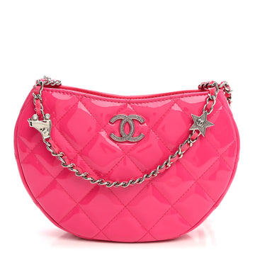 Chanel Patent Calfskin Quilted Enamel Cc