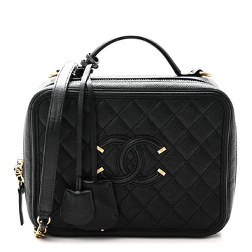 Chanel Caviar Quilted Large Cc Filigree
