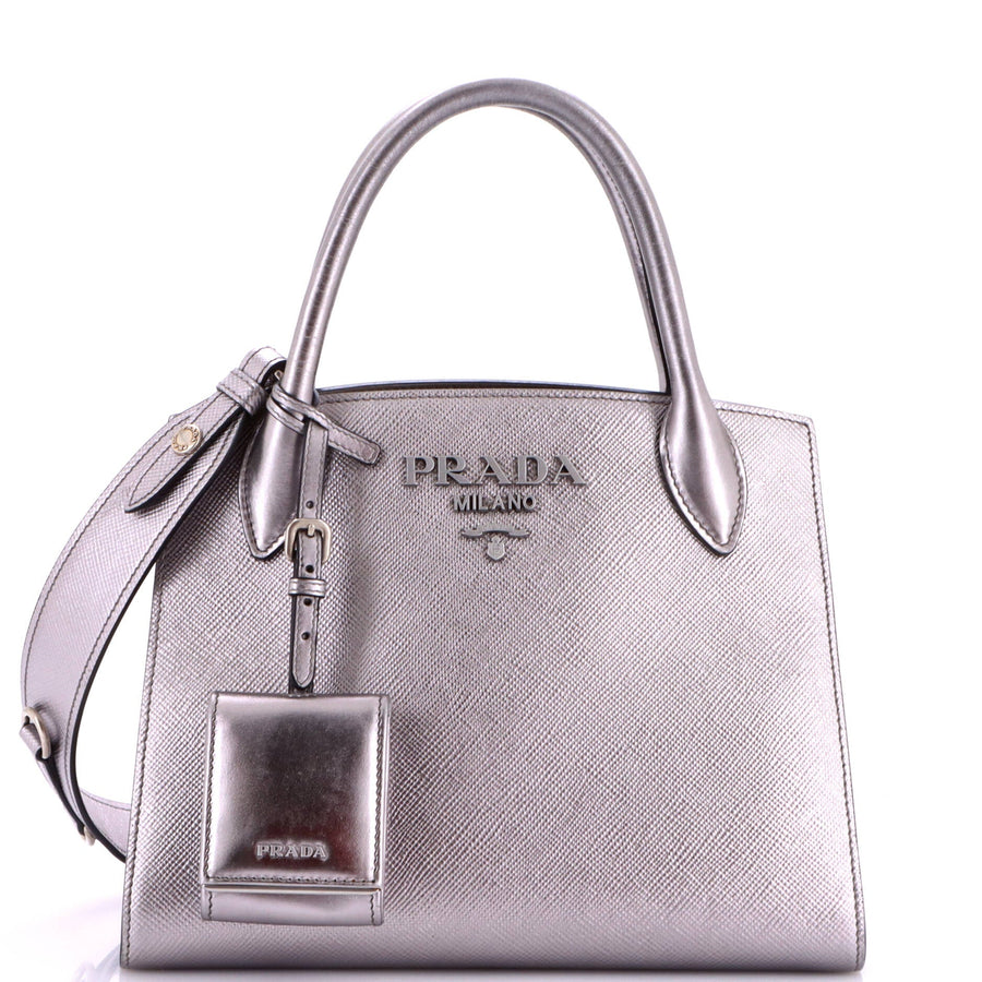 Prada Monochrome Tote Saffiano With City