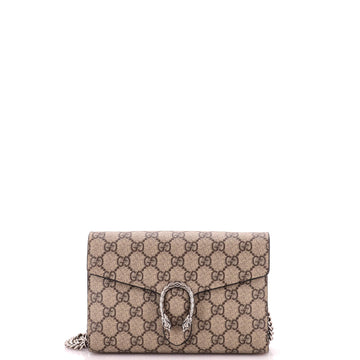Gucci Dionysus Chain Wallet Gg Coated