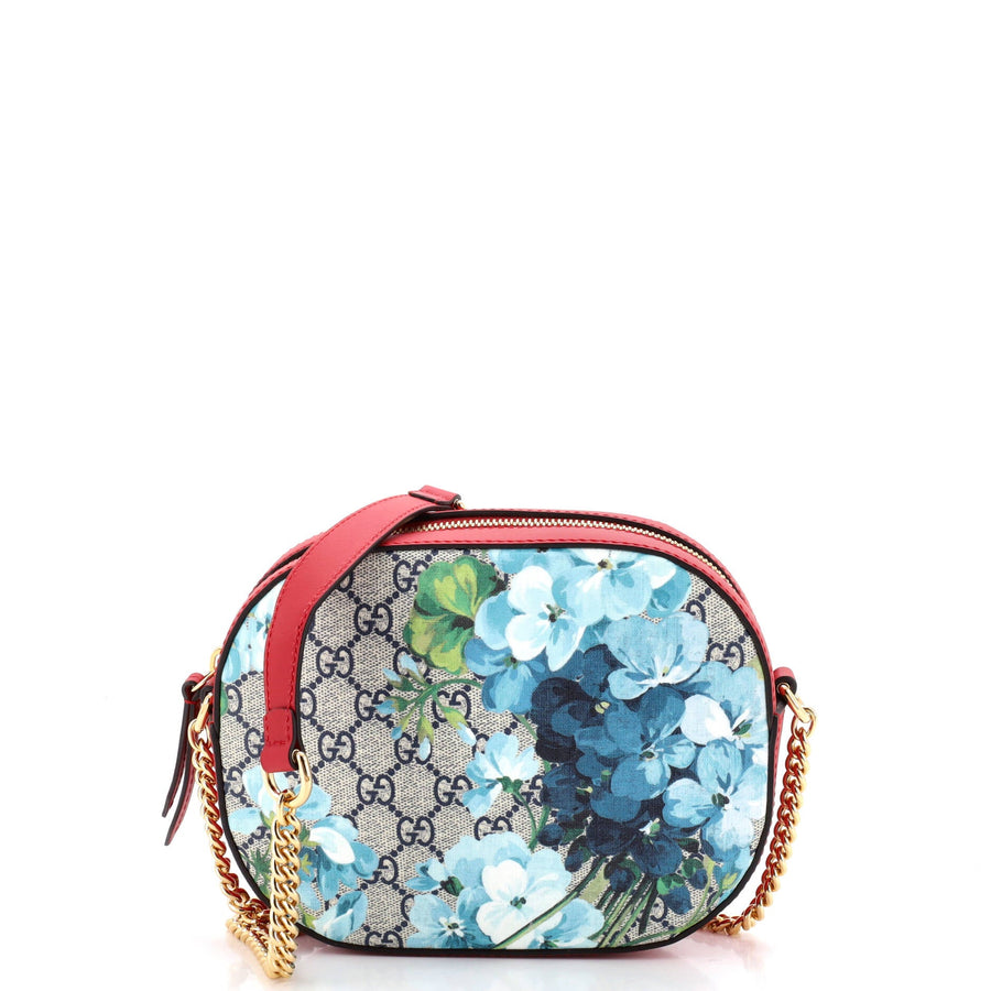 Gucci Chain Crossbody Bag Blooms Print