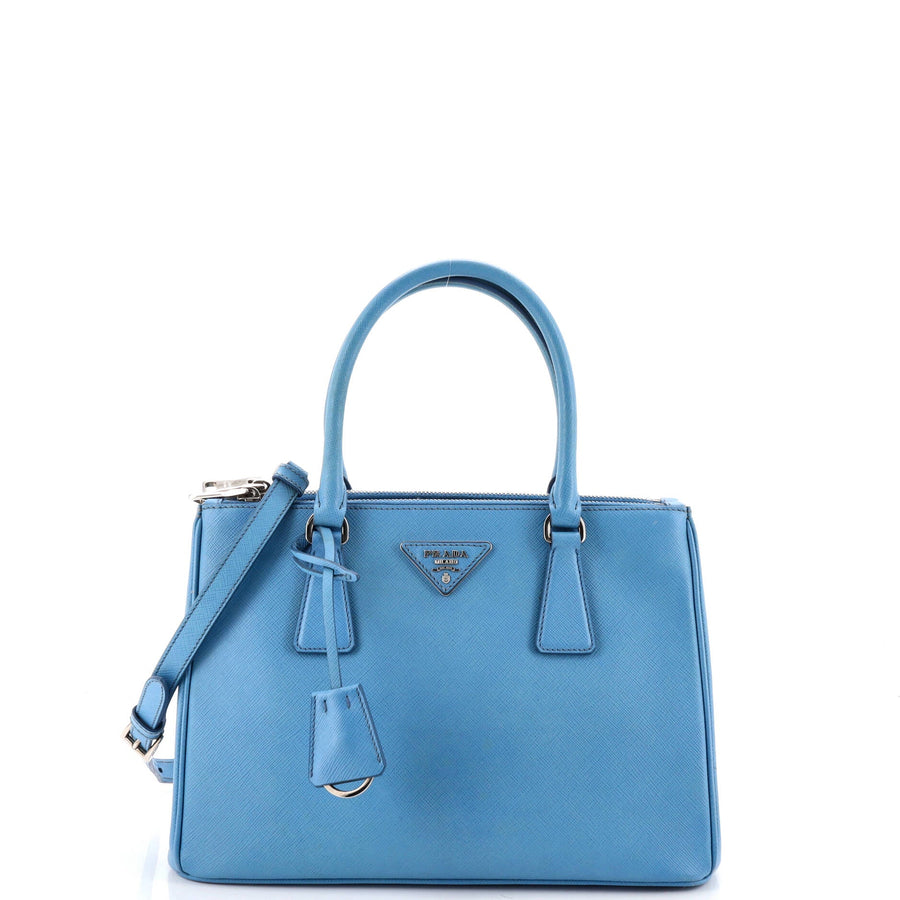 Prada Galleria Double Zip Tote Saffiano