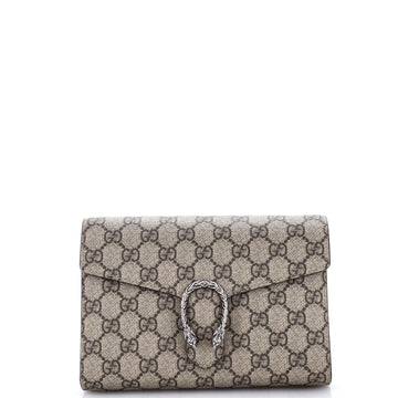 Gucci Dionysus Chain Wallet Gg Coated