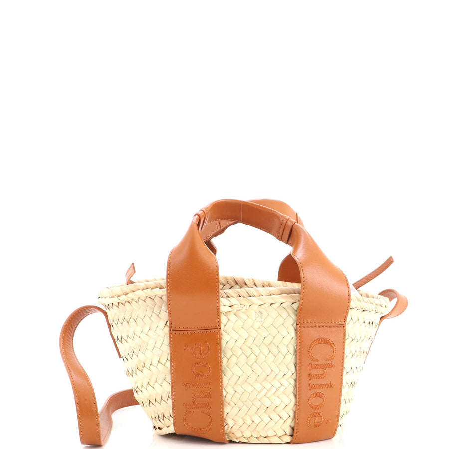 Chloe Sense Basket Tote Raffia With