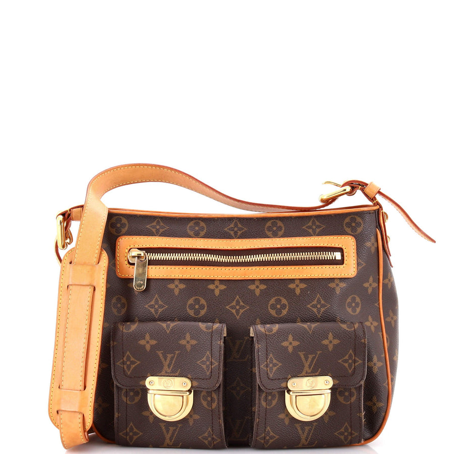 Louis Vuitton Hudson Handbag Canvas Gm