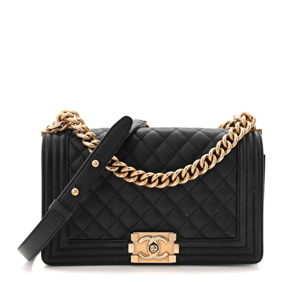 Chanel Caviar Quilted Medium Boy Flap