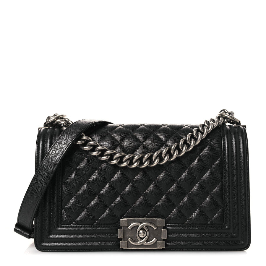 Chanel Caviar Quilted Medium Boy Flap