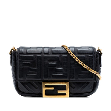 Fendi Mini Zucca Embossed Leather