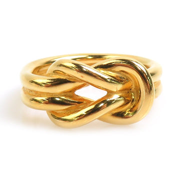 Hermes Scarf Ring Gold Metal -