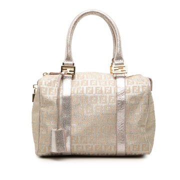 Fendi Small Zucchino Metallic Canvas
