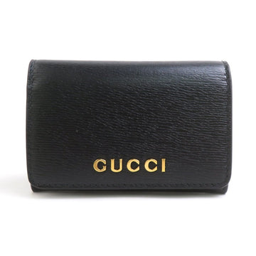 Gucci Card Case Name Holder Black