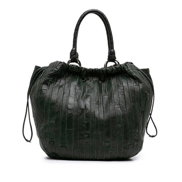 Miu Nappa Striped Patchwork
