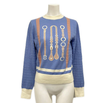 Hermes Blue Pink Beige Cream Outer