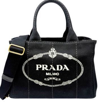 Prada Canapa Convertible Shopping Tote