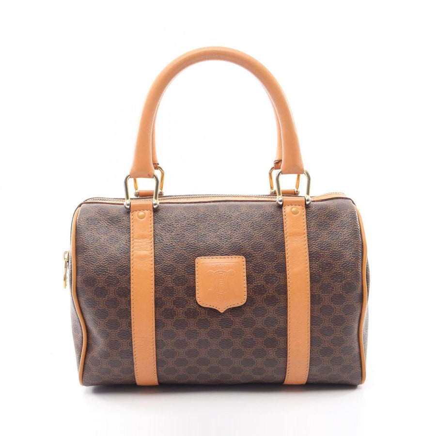 Celine Boston Bag Triomphe Coated Canvas