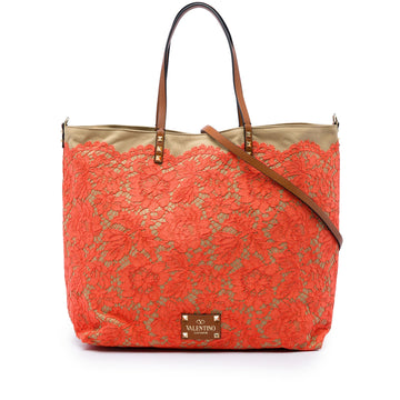 Valentino Canvas Rockstud Glam Lace
