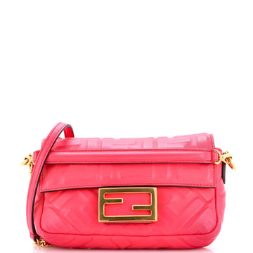 Fendi Baguette Nm Bag Zucca Embossed