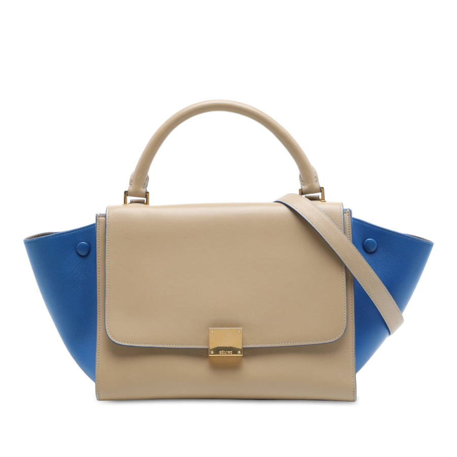 Celine Small Bicolor Leather Trapeze