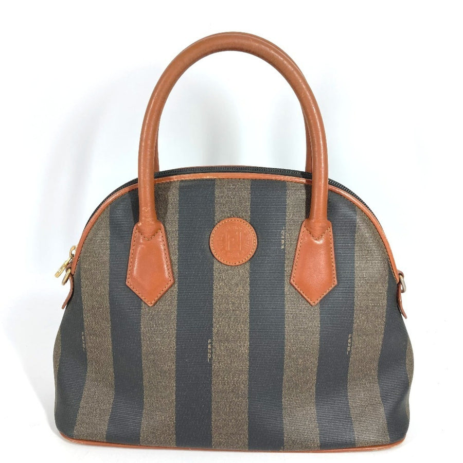 Fendi Vintage Dome Satchel Pequin Coated