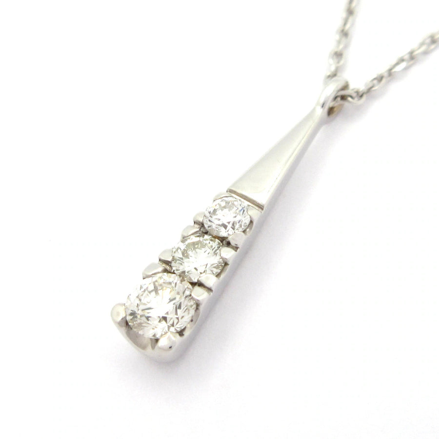 4C 18K White Gold Diamond Necklace