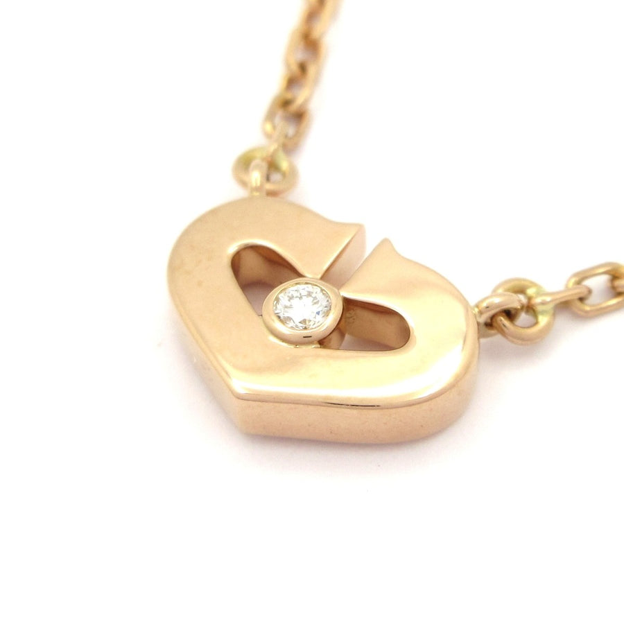 Cartier C Heart 18K Rose Gold Diamond