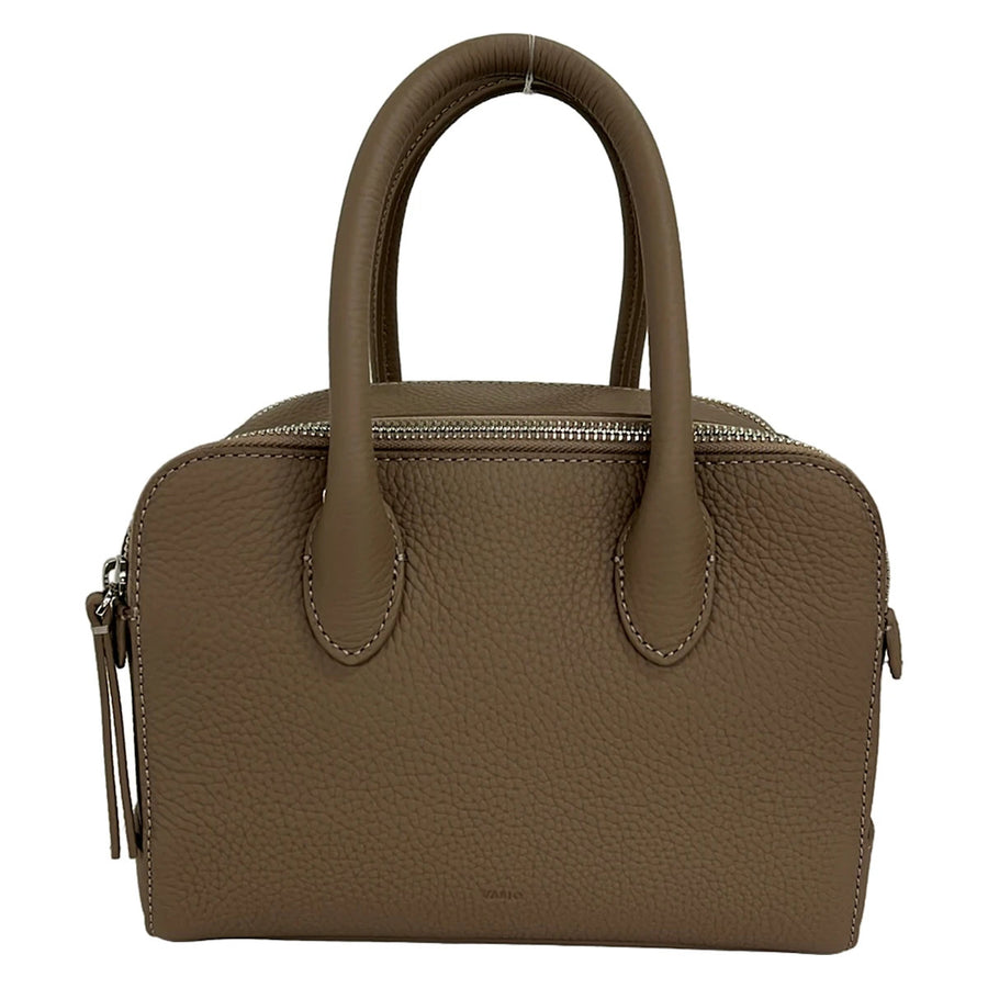 Vasic Cargo Mini Beige Leather Handbag
