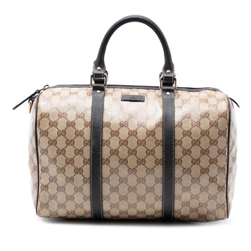 Gucci Joy Boston Bag Gg Coated Canvas