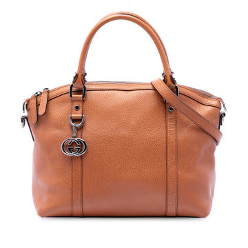 Gucci Gg Charm Convertible Dome Satchel