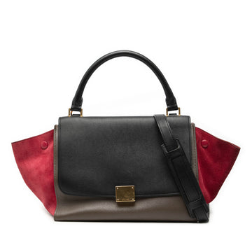 Celine Tricolor Trapeze Bag Leather
