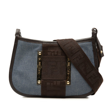 Fendi Baguette Shoulder Bag Denim Medium