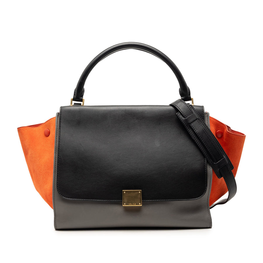 Celine Tricolor Trapeze Bag Leather