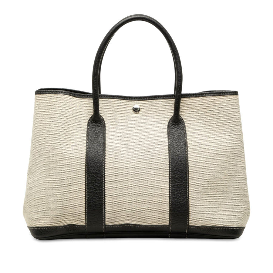 Hermes Garden Party Tote Toile And