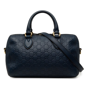 Signature Boston Bag Guccissima Leather