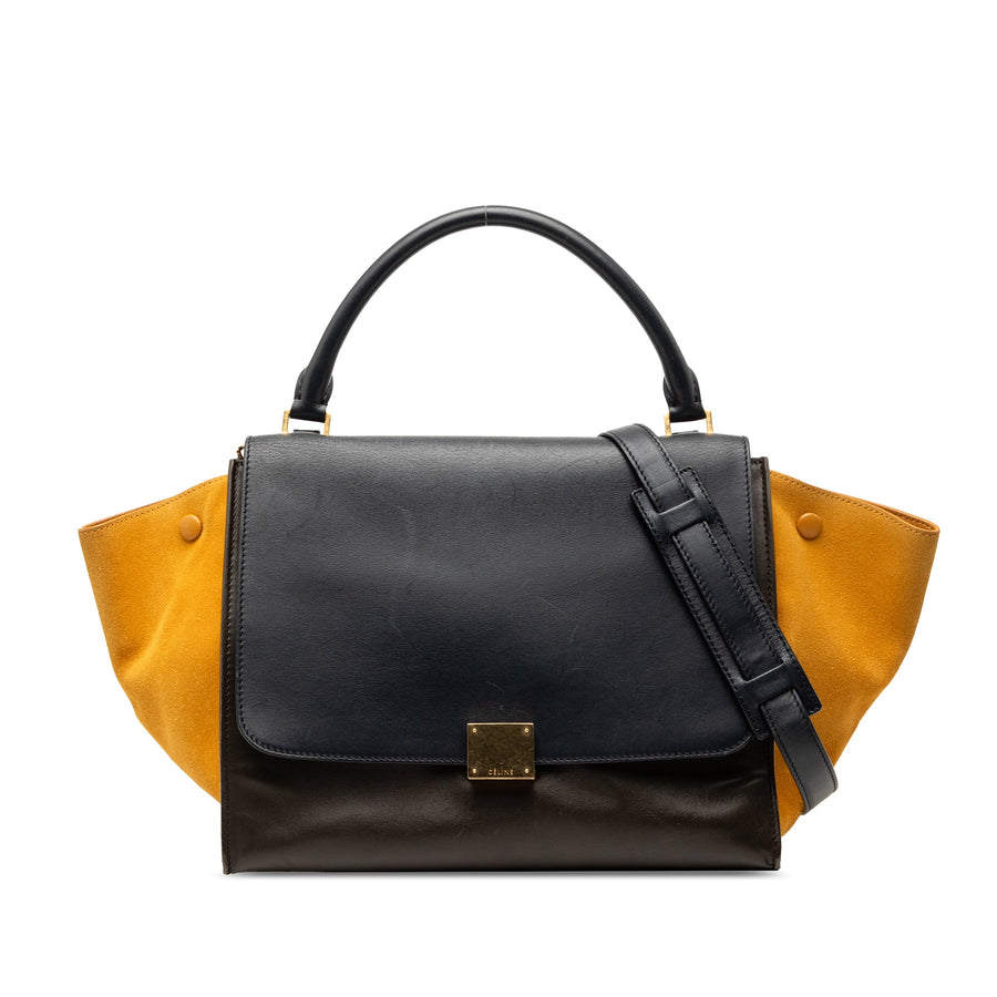 Celine Tricolor Trapeze Bag Leather