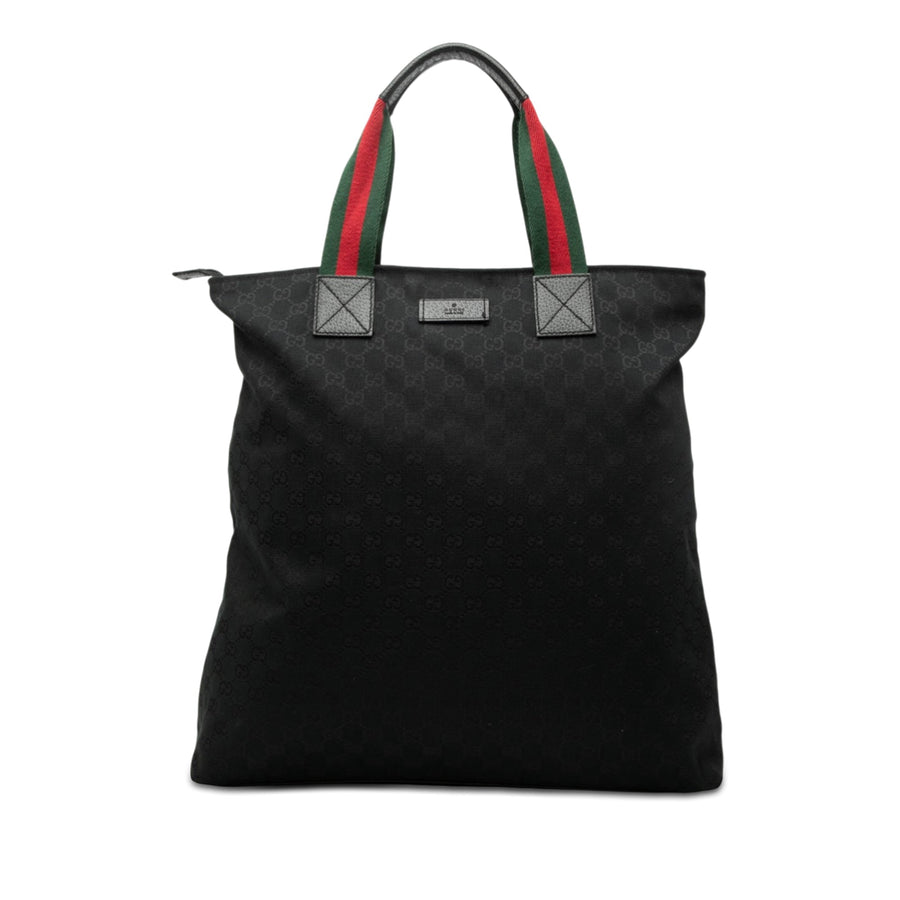 Gucci Web Strap Shopper Gg Canvas Tall